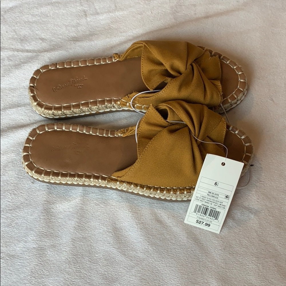 Lila Knotted Espadrille Slide Sandals